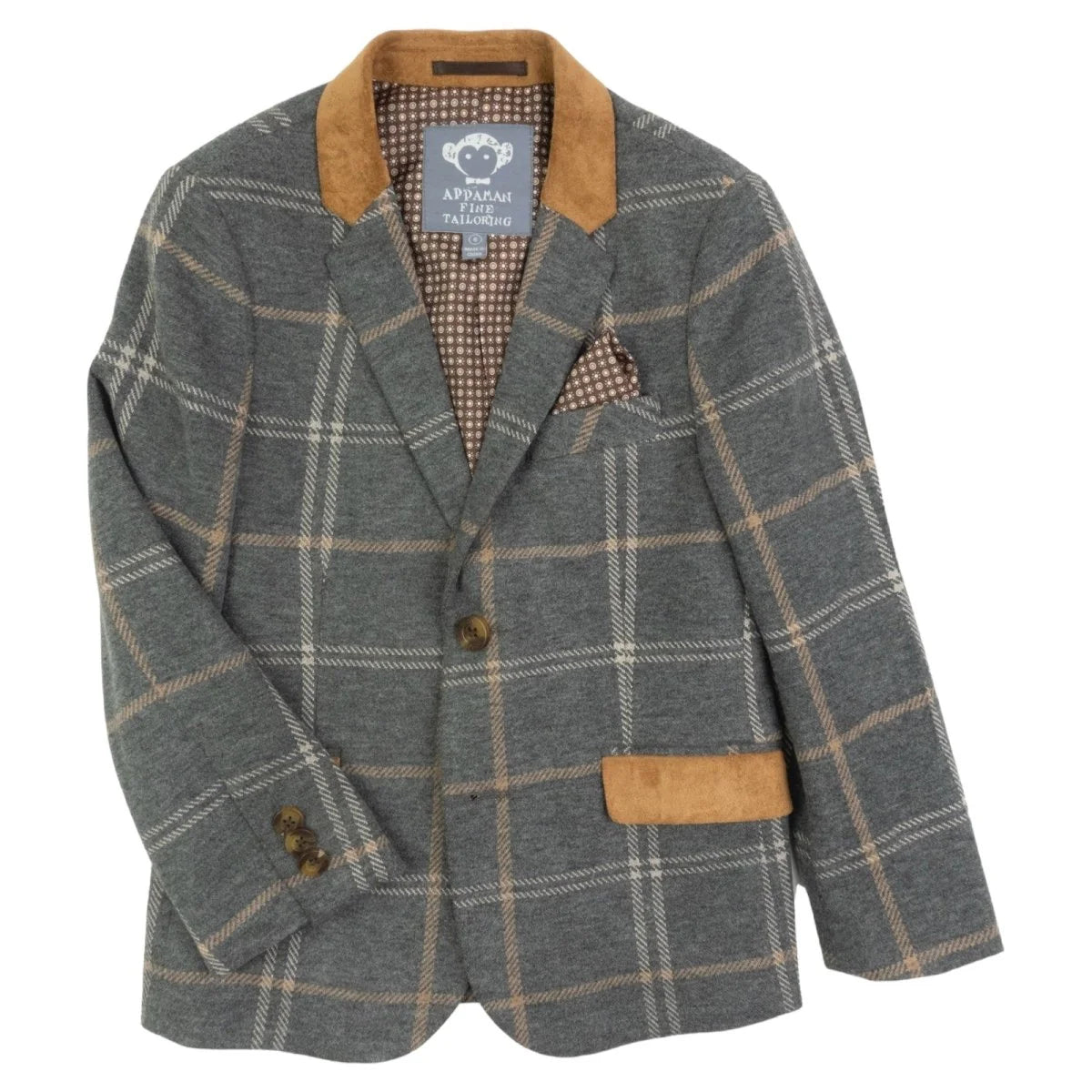 Smoky Windowpane Club Jacket