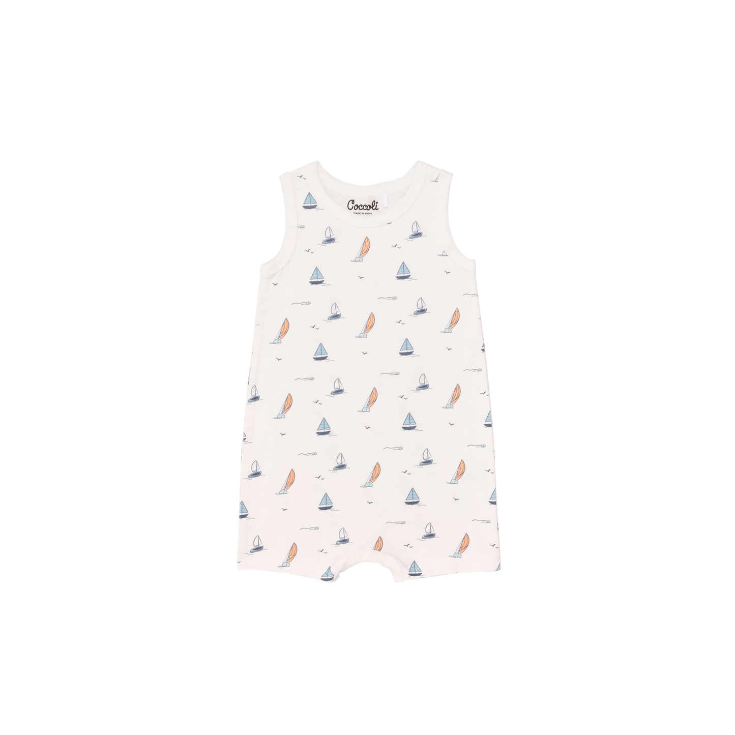 Boats on Cream Romper