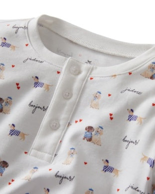 Pima Pajama Set in Le Woof