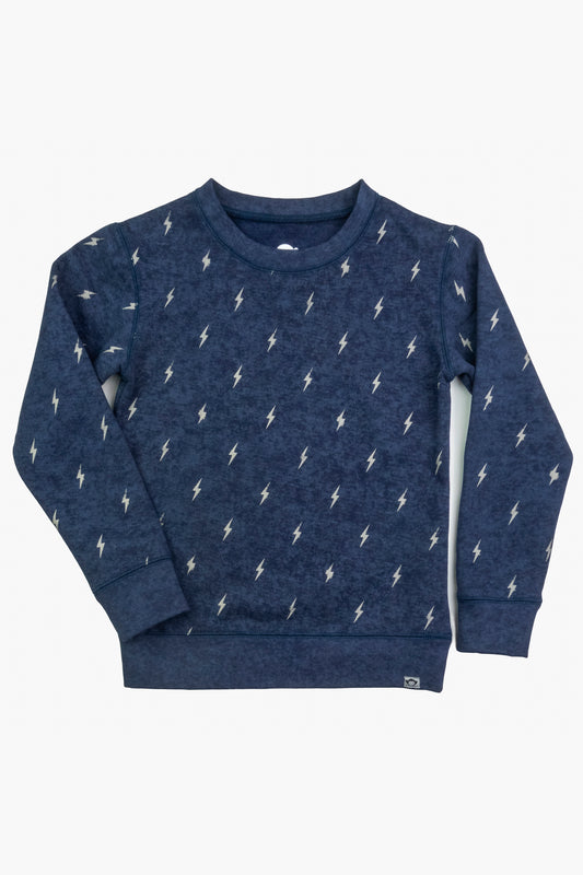 Washed Navy Revel Crewneck