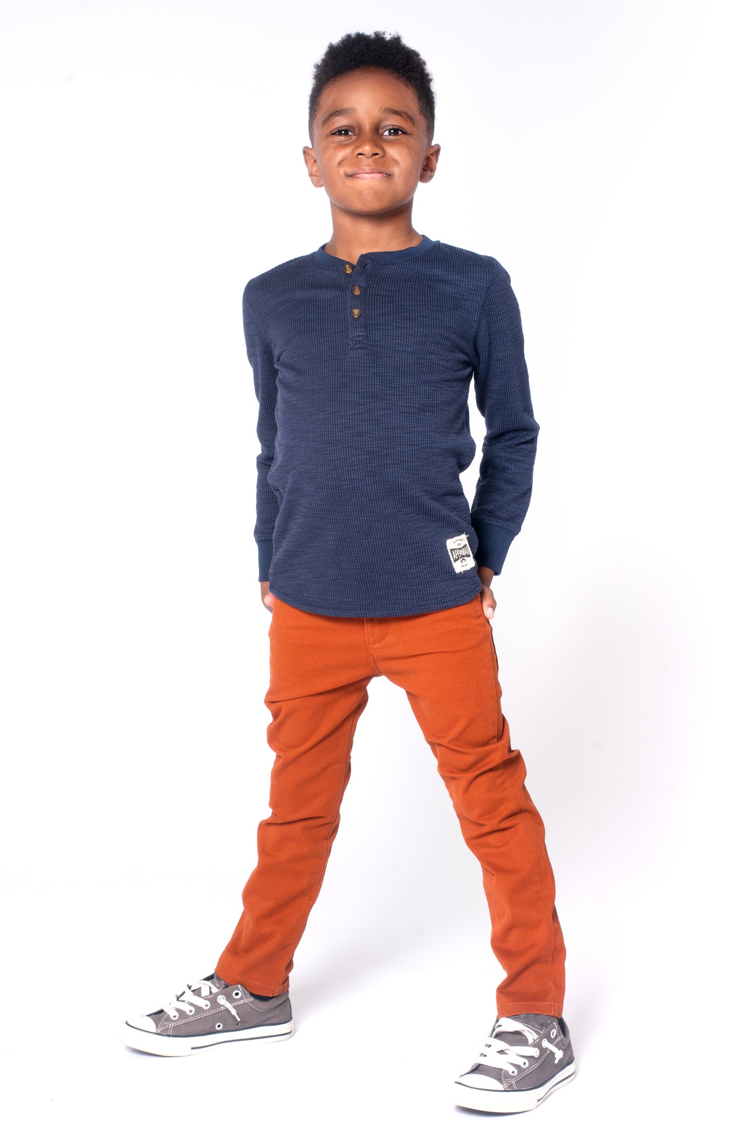 Terracotta Skinny Twill Pant