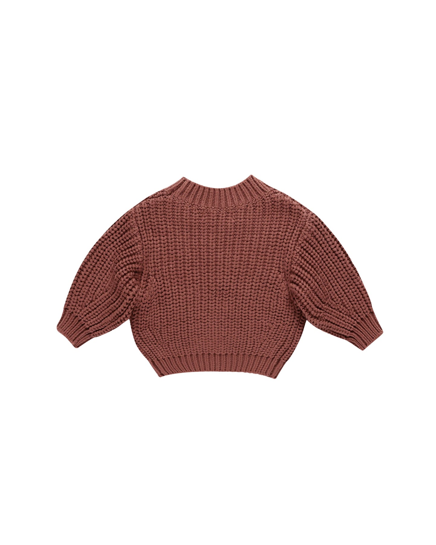 Chunky Knit Cranberry Sweater