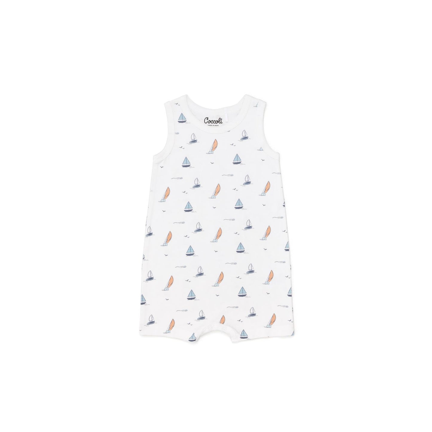 Boats on Cream Romper