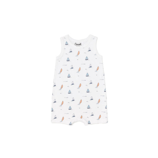 Boats on Cream Romper