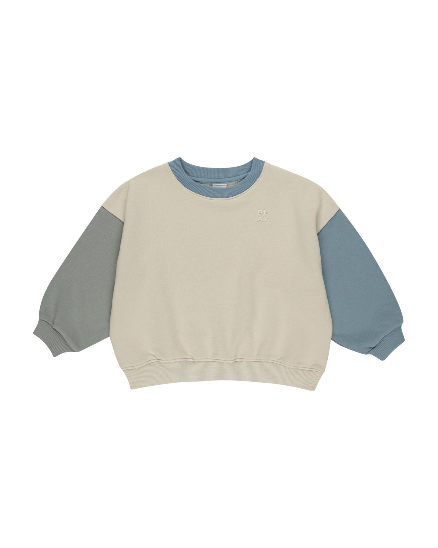 Relaxed Color Block Sweatshirt