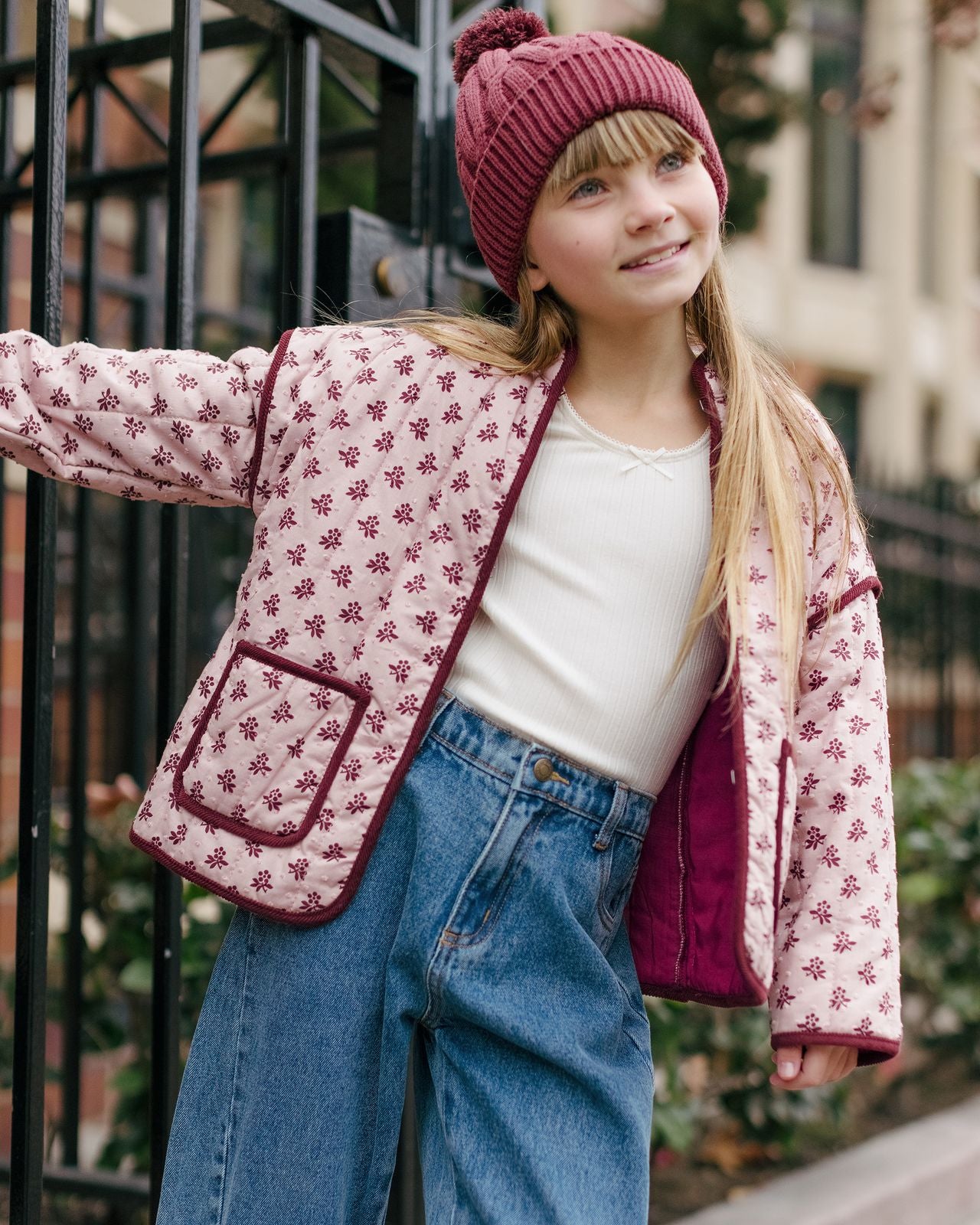 Blush Fleur Quilted Jacket
