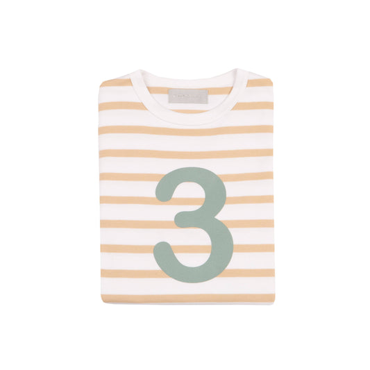 Biscuit & White Striped 3 (Seafoam) Shirt