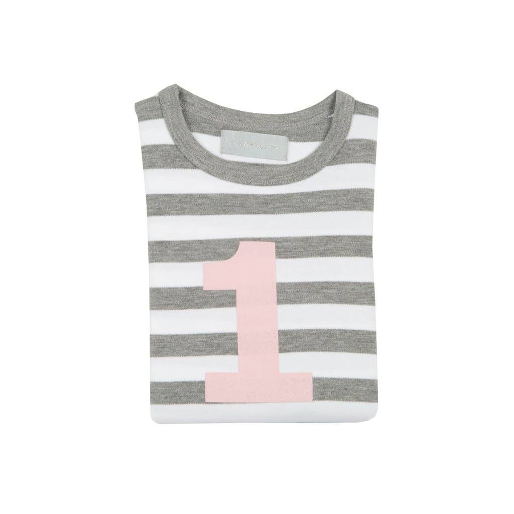 Grey Marl & White 1 (Pink) Shirt
