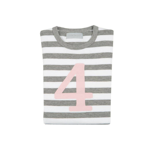 Grey Marl & White 4 (Pink) Shirt