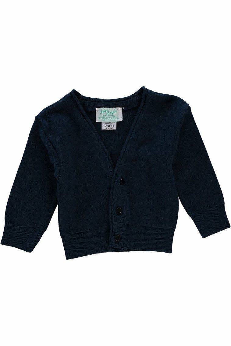 Navy Cotton Cashmere Cardigan