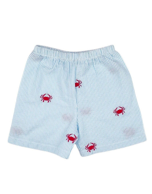 Turquoise with Crabs Shorts