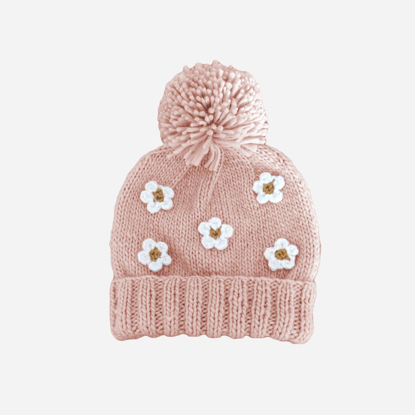Blush Flower | Hand Knit Hat