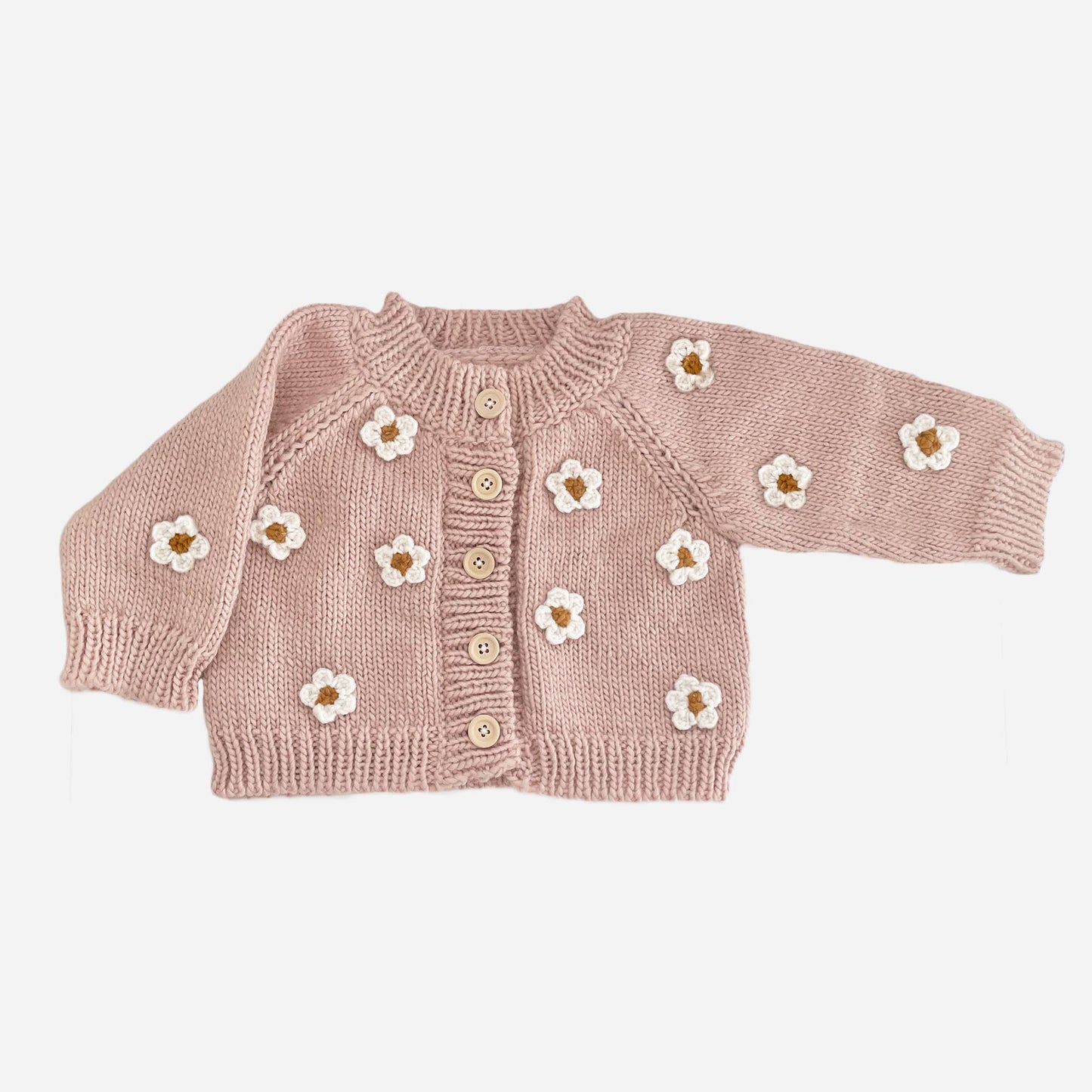 Blush Flower Cardigan | Kids and Baby Sweater
