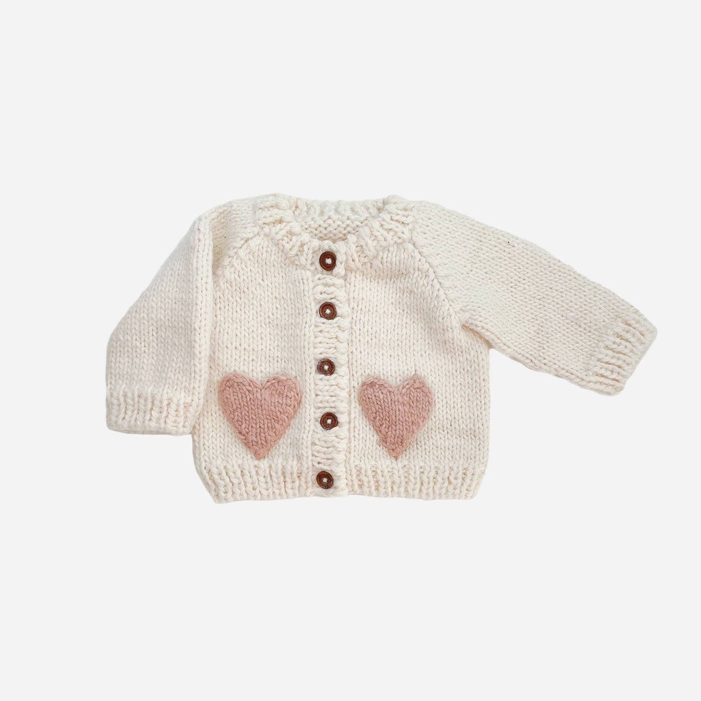 Heart Cardigan | Hand Knit Sweater