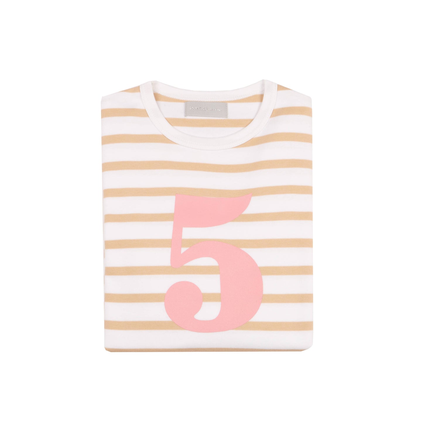Biscuit & White Striped 5 (Pink) Shirt